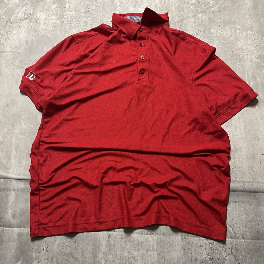 Chick-Fil-A Team Style Oobe Polo Shirt Mens XL Red Uniform Employee